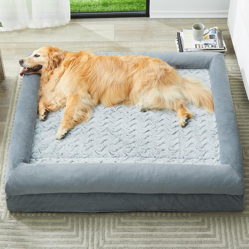 The Ortho Snooz - Orthopedic Waterproof Dog Bed for Large Dogs - XL Comfort Couch