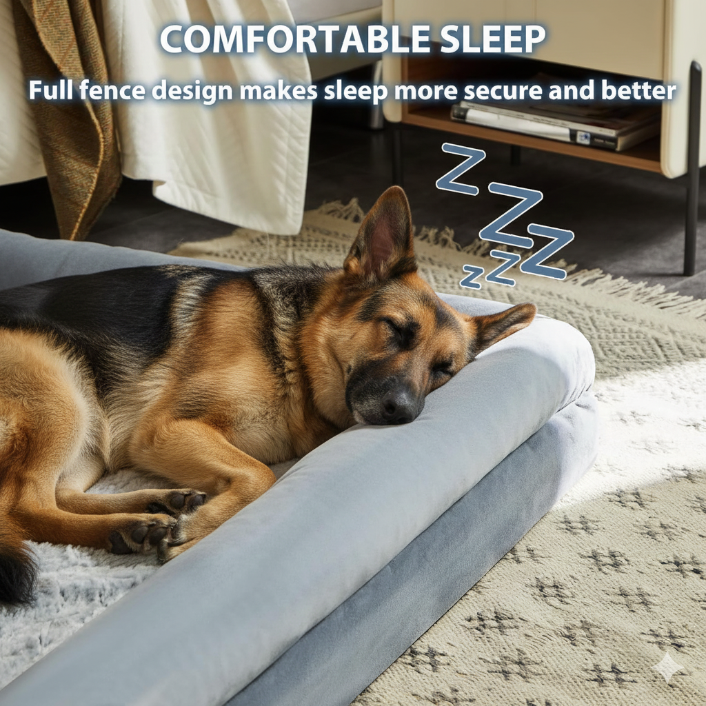 The Ortho Snooz - Orthopedic Waterproof Dog Bed for Large Dogs - XL Comfort Couch