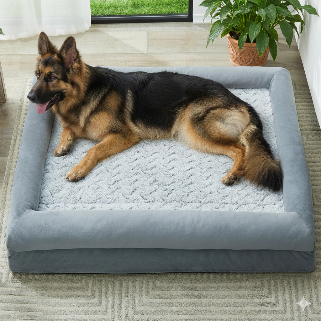 The Ortho Snooz - Orthopedic Waterproof Dog Bed for Large Dogs - XL Comfort Couch