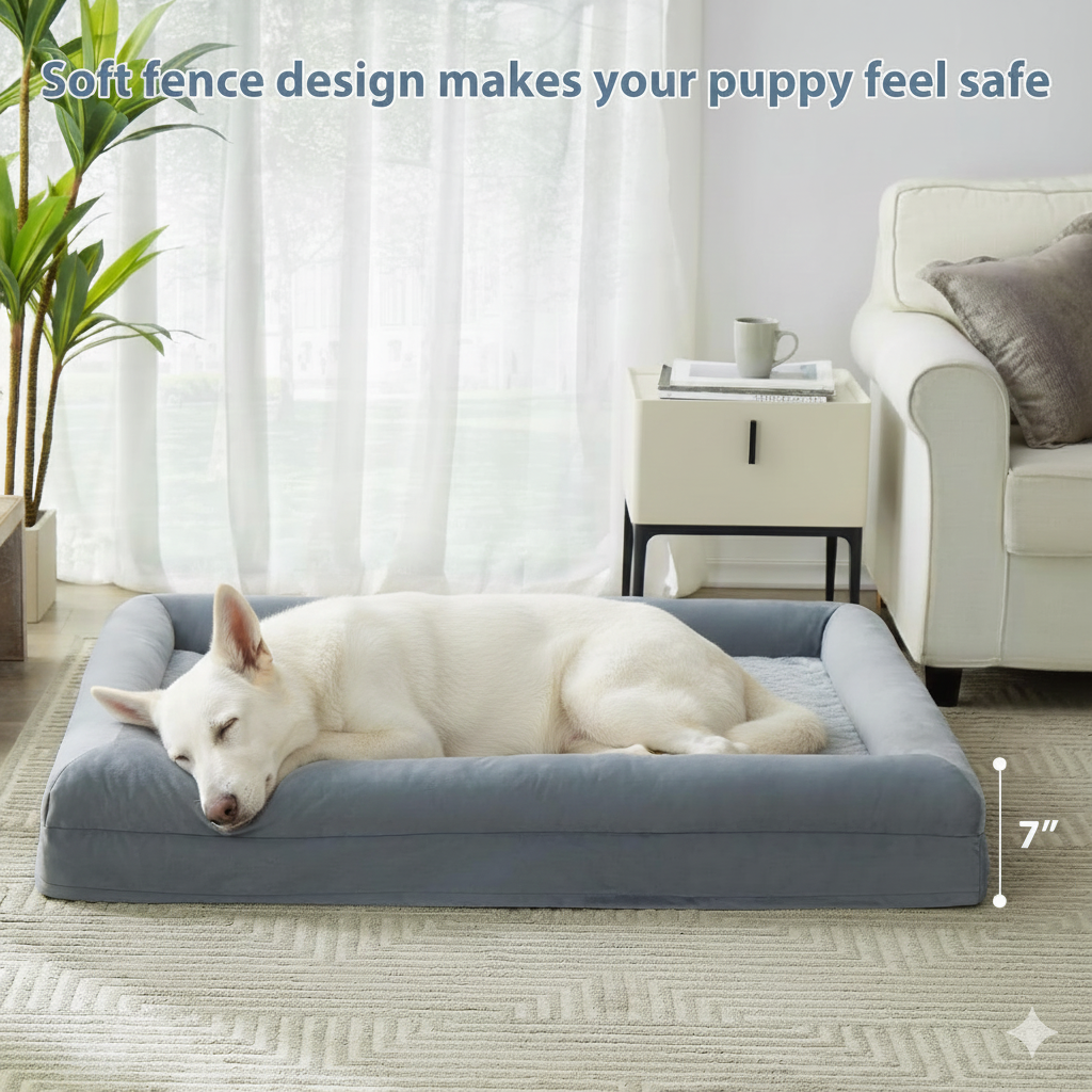 The Ortho Snooz - Orthopedic Waterproof Dog Bed for Large Dogs - XL Comfort Couch