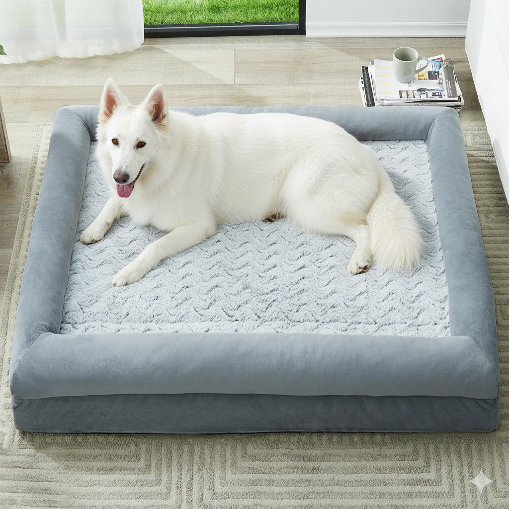 The Ortho Snooz - Orthopedic Waterproof Dog Bed for Large Dogs - XL Comfort Couch
